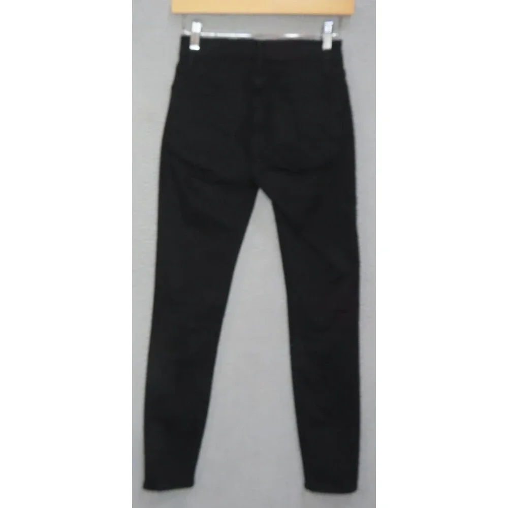 Frame Denim‎ Jeans 25 Le High Skinny Film Noir Black Mid Rise Ankle Stretch - Picture 3 of 11